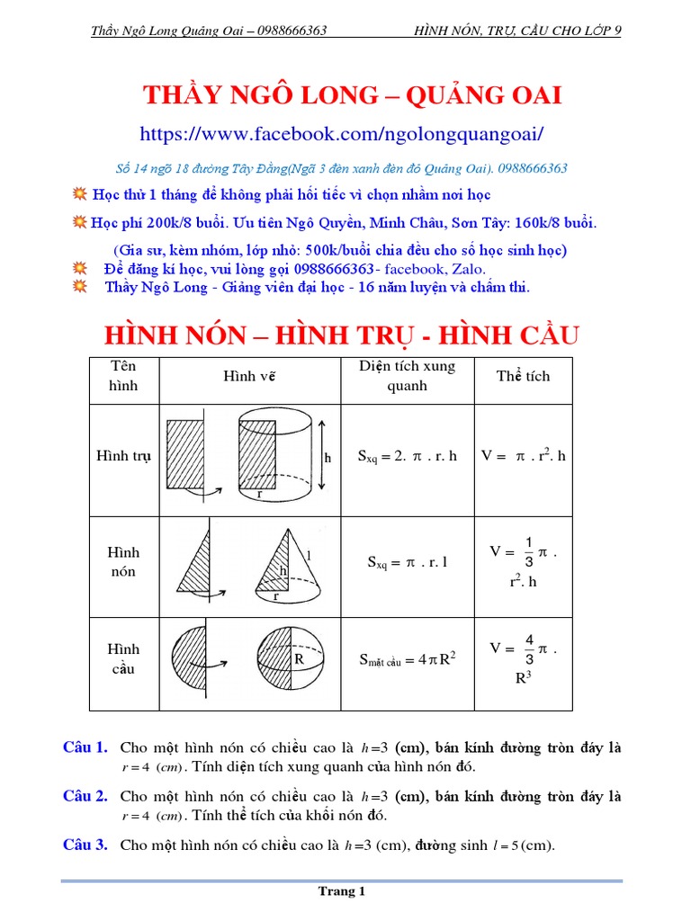 Lý thuyết Toán 9 Học kì 2 Gallery 2