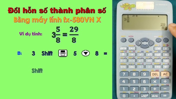 Cách tính hỗn số trên máy tính Gallery 1
