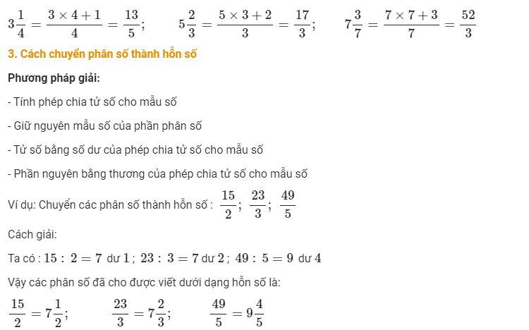 Công thức tính hỗn số Gallery 2