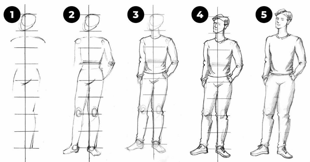 Hình Vẽ Dáng Người: Hướng Dẫn Chi Tiết Và Các Kỹ Thuật Gallery 1