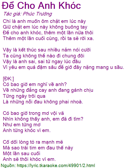 Có Bao Giờ Anh Nghĩ Về Em Về Những Đắng Cay?