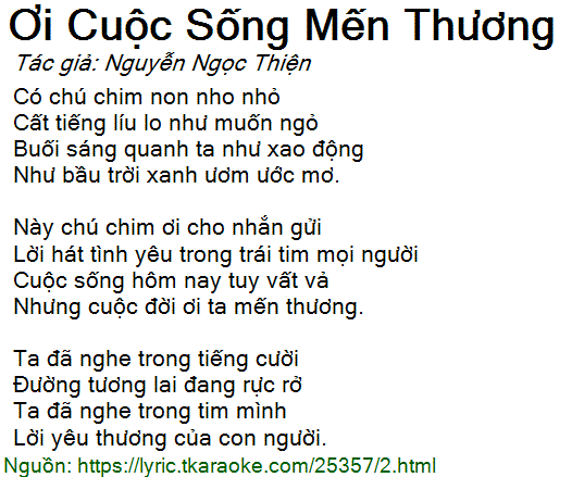 Có Chú Chim Non Nho Nhỏ