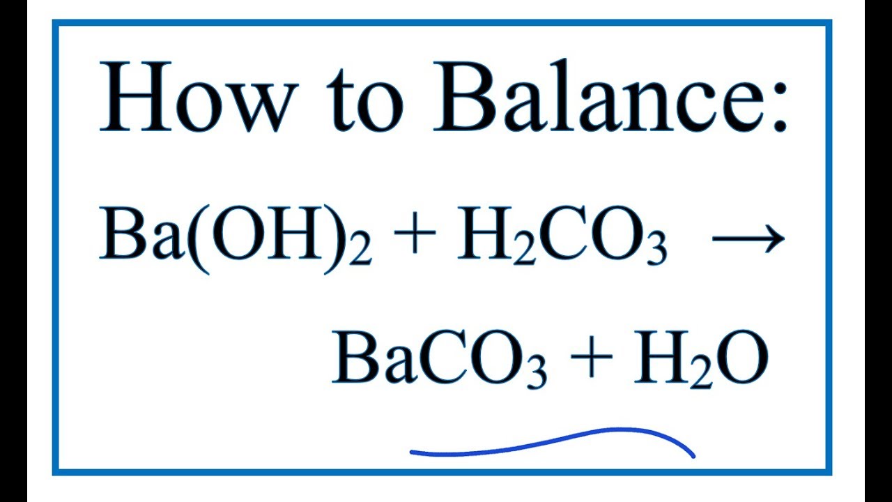 CO2 + Ba(OH)2 → Ba(HCO3)2: Phản ứng và Điều kiện