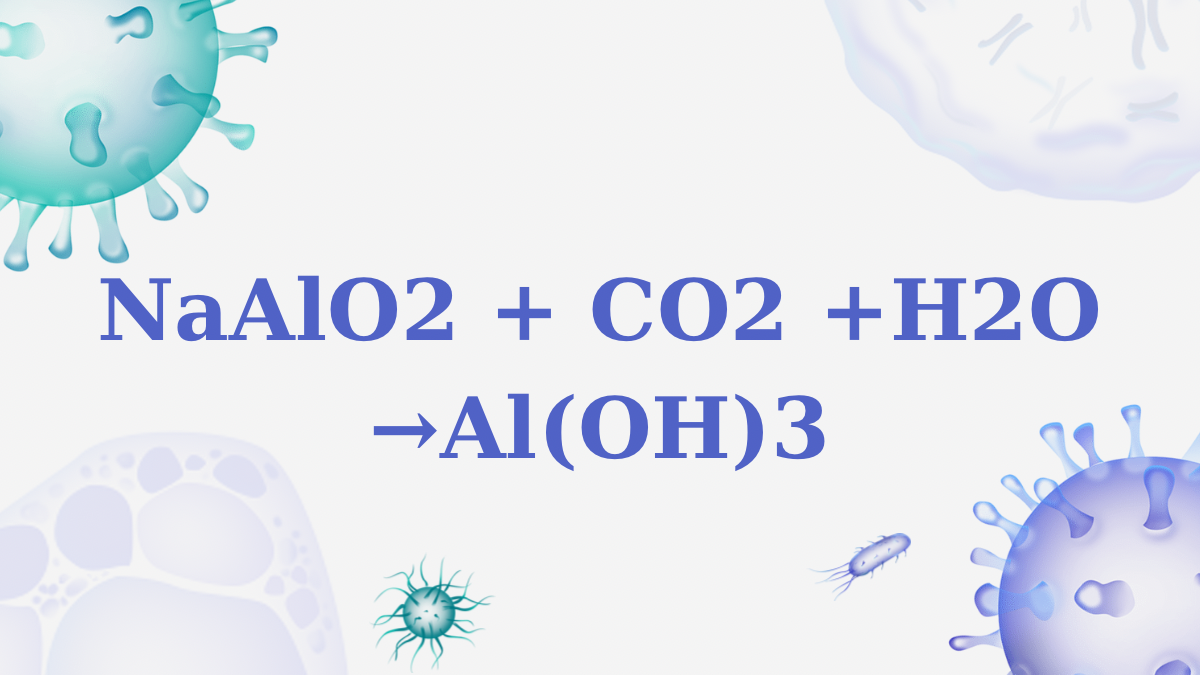 Phản ứng CO2 + NaAlO2 + H2O