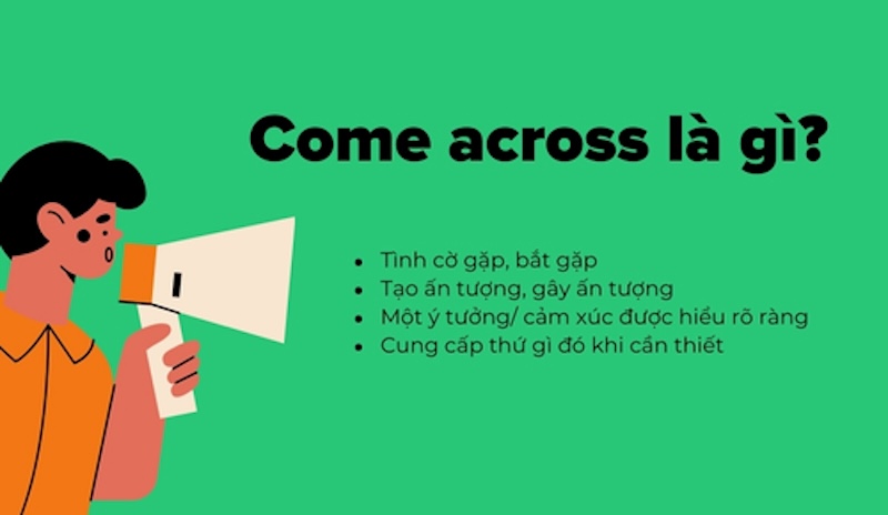 Từ đồng nghĩa với Come Across