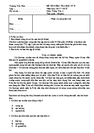 Con Cá Thông Minh Lớp 3