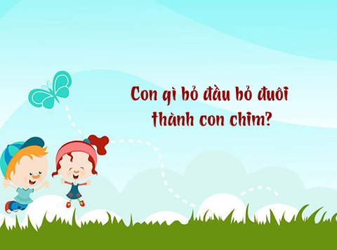 Con gì bỏ đầu bỏ đuôi thành con chim?