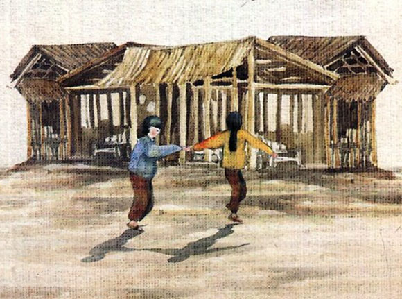 Bức tranh thiên nhiên phố huyện lúc chiều tàn Gallery 2