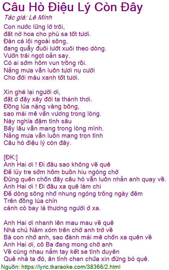 Con Nước Lững Lờ Trôi