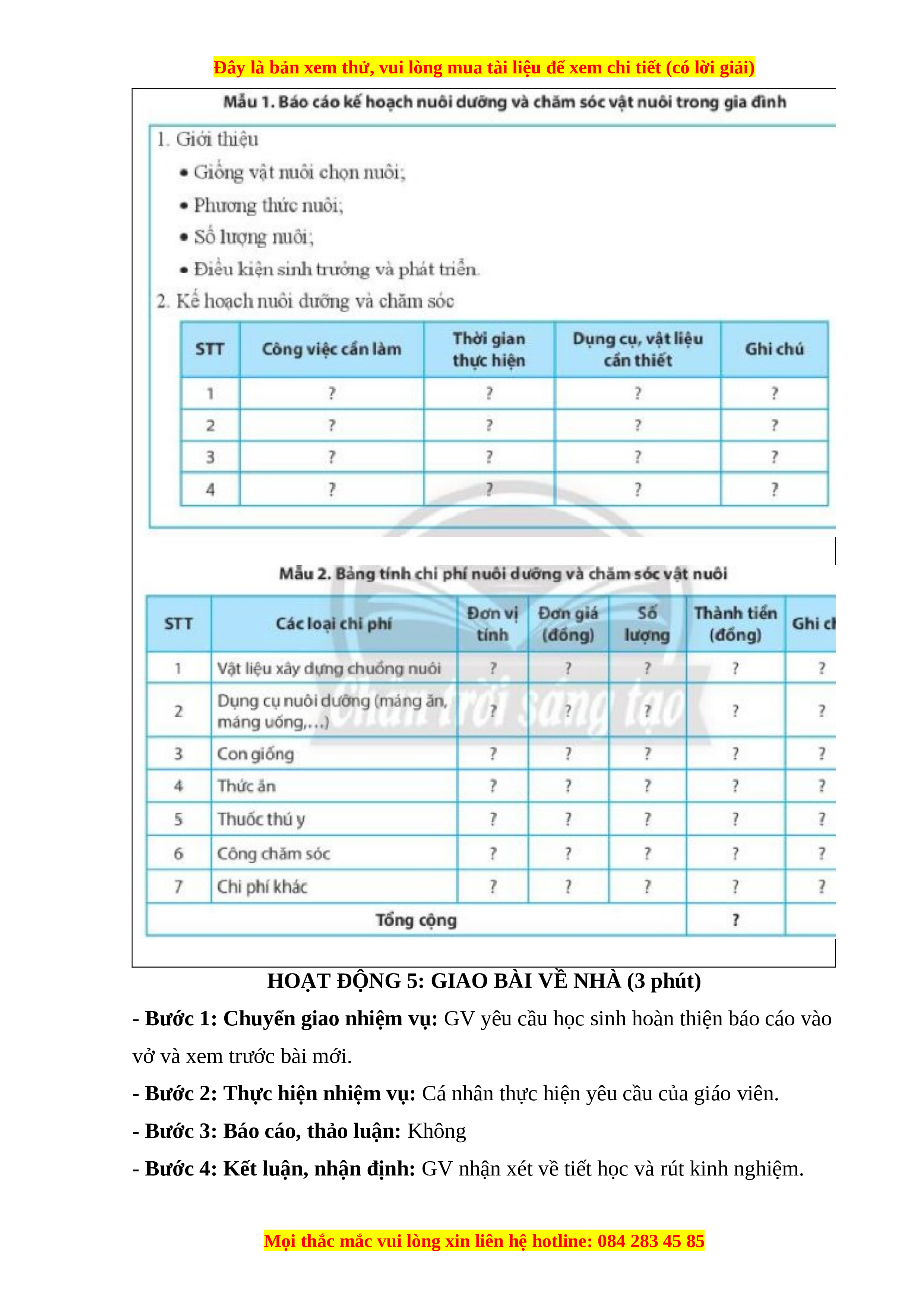 Công nghệ 7 dự án 2 là gì?