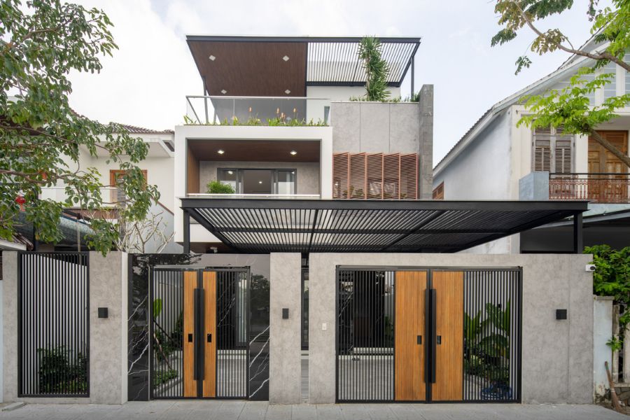 Cổng nhà đơn giản đẹp