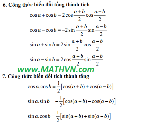 Công thức nhân lượng giác Gallery 2