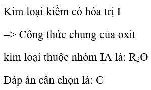 Công thức chung của oxit kim loại nhóm 3A
