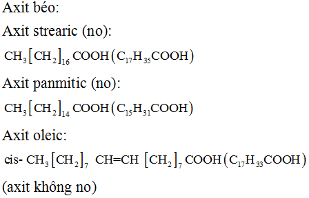 Công thức của chất béo là gì?