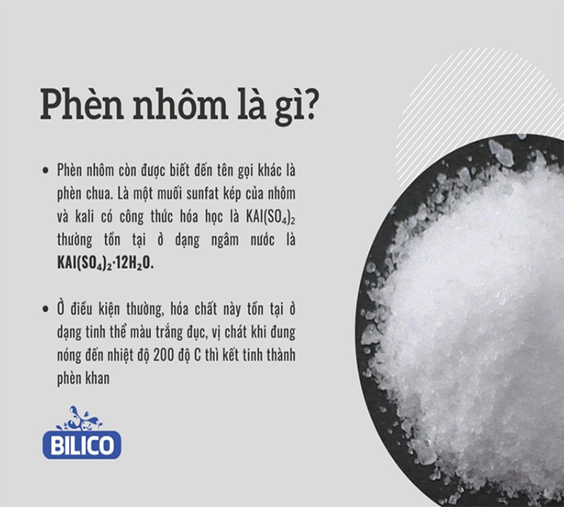 Công thức của phèn nhôm kali