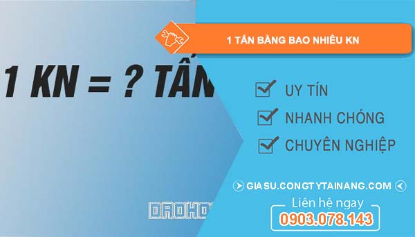 Cách đổi KN sang tấn Gallery 1