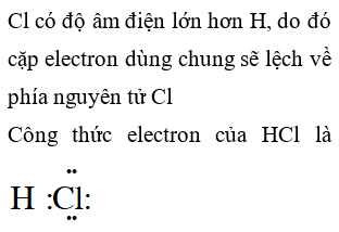 Công thức electron của HCl