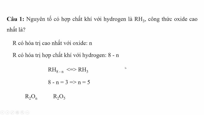 Công thức hợp chất khí với hidro Gallery 2