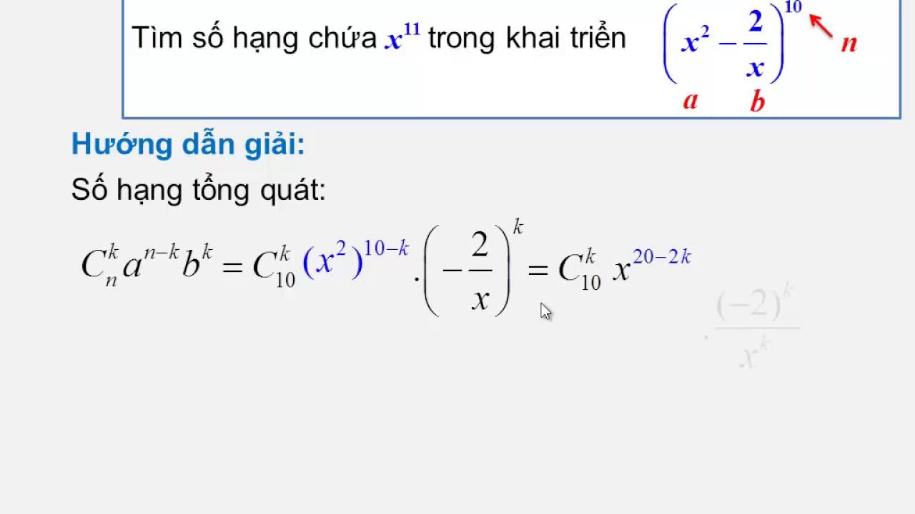 Số Hạng Tổng Quát Trong Khai Triển Gallery 1