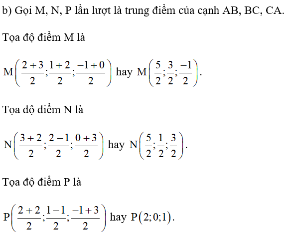 Cách tìm tọa độ trung điểm Gallery 1
