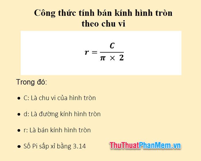 Cách tính bán kính hình tròn khi biết diện tích Gallery 1