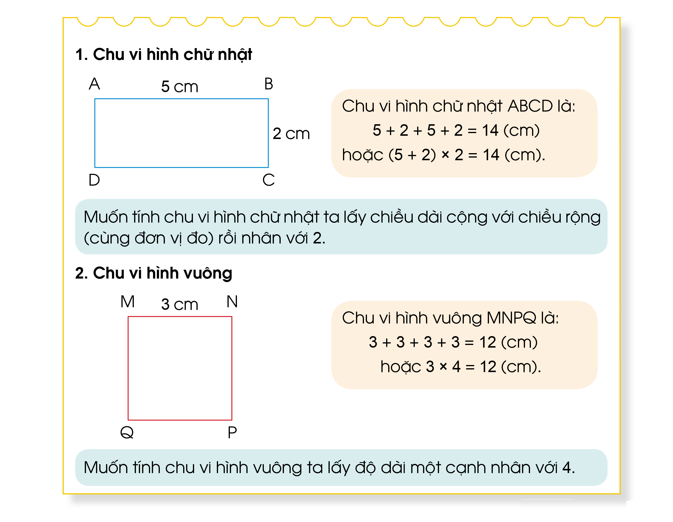 Công Thức Tính Chu Vi Hình Chữ Nhật Lớp 4 Gallery 1