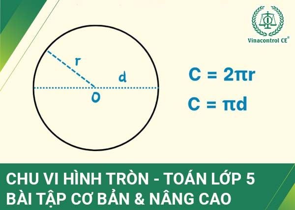 Công thức tính chu vi hình tròn lớp 5