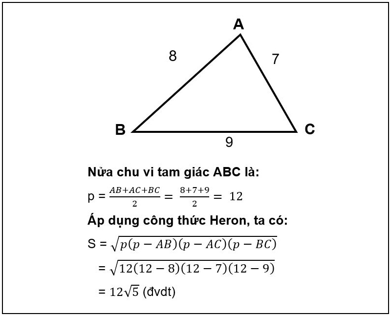 Công thức tính diện tích tam giác thường Gallery 2