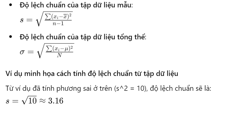 Công thức tính phương sai trong xác suất thống kê Gallery 1