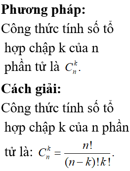 Tính tổ hợp chập k của n Gallery 1