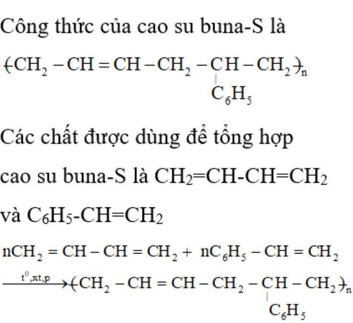 Công thức Cao su Buna S Gallery 1