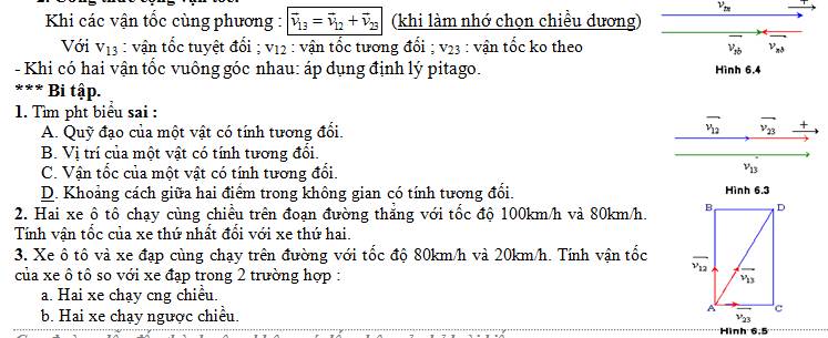 Công thức vận tốc tổng hợp Gallery 2