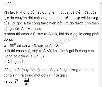 Công trong Vật lý