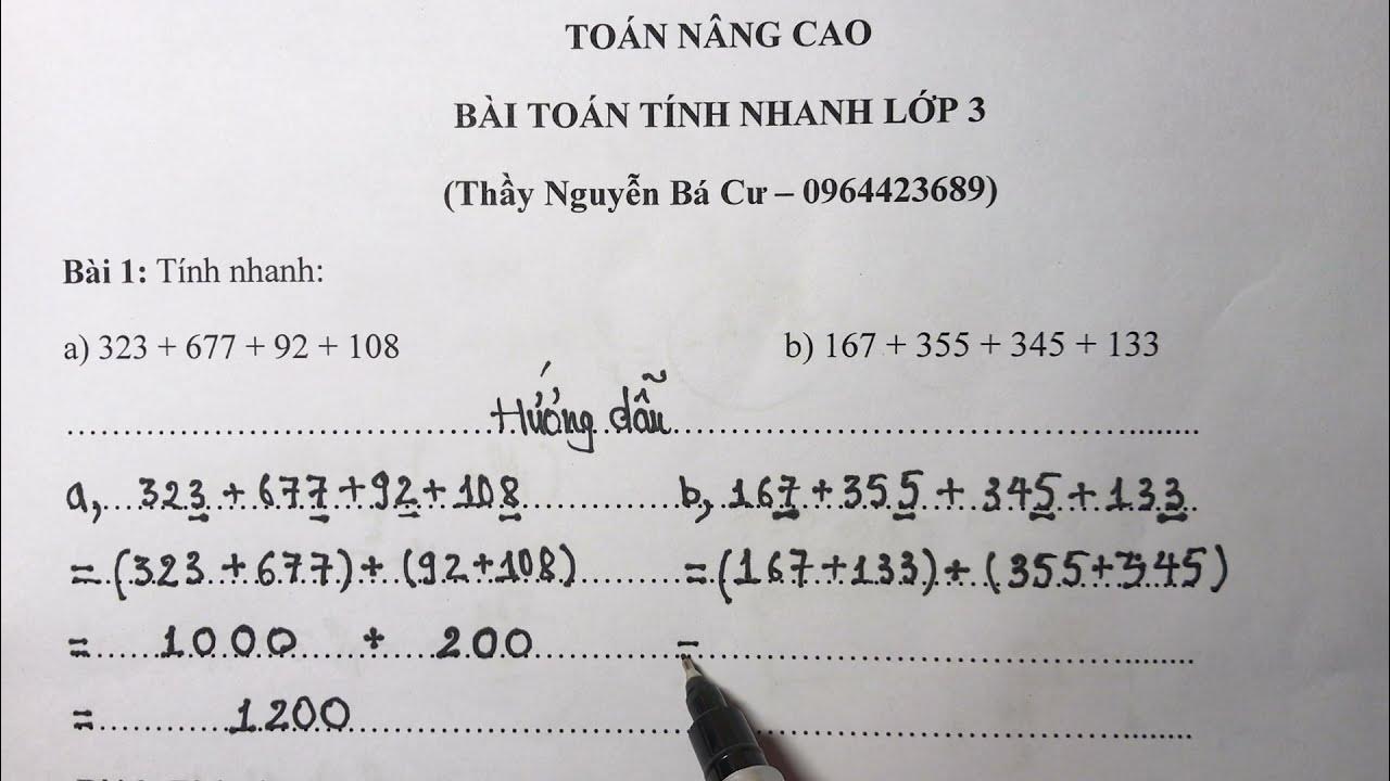 Cách Tính Nhanh Lớp 3 Gallery 1