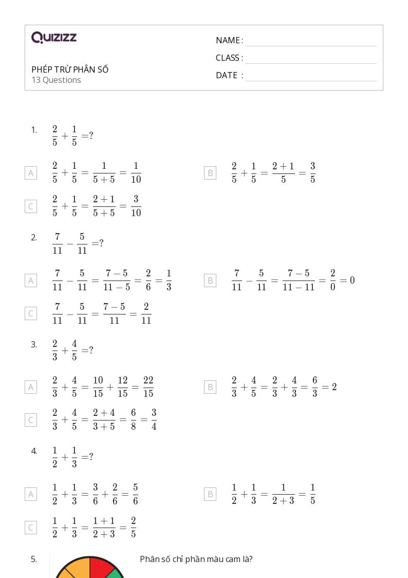 Cách Tính 3 Phân Số Gallery 1