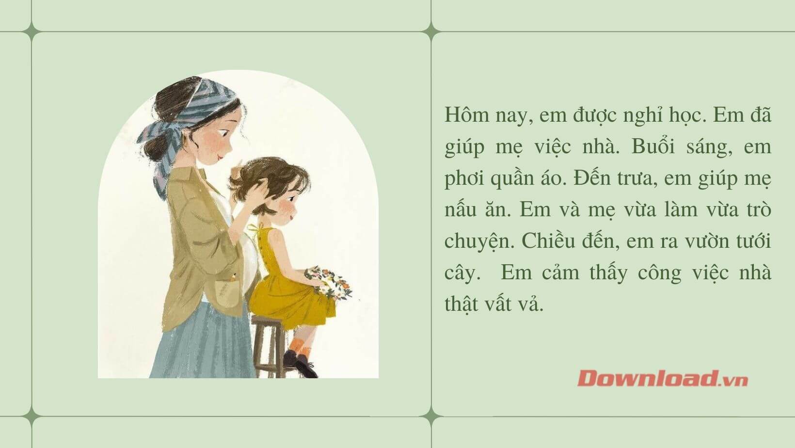 Việt 3 đến 4 câu kể về một công việc em đã làm cùng người thân lớp 3 Gallery 1