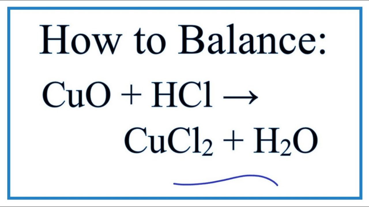 Phản ứng giữa Đồng(II) oxit (Copper Oxide) và Axit Clohydric (HCl)
