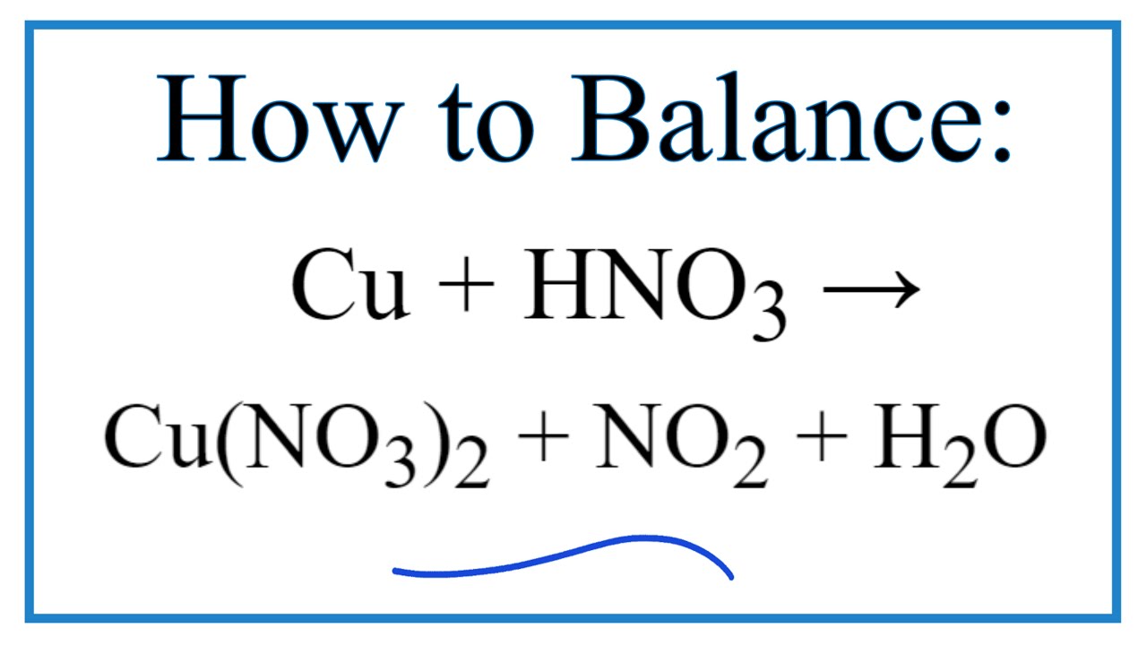 Phản ứng Cu + HNO3 → Cu(NO3)2 + NO + H2O