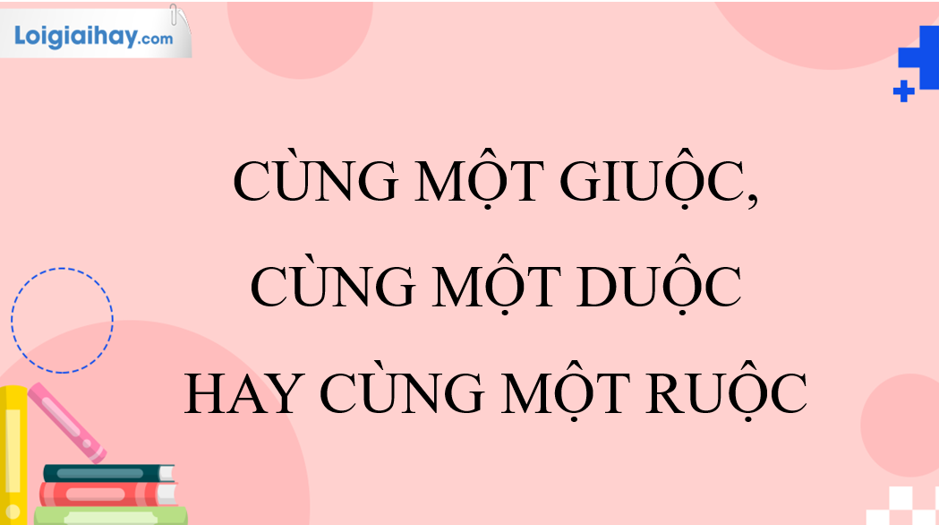 Cùng Một Giuộc Là Gì?