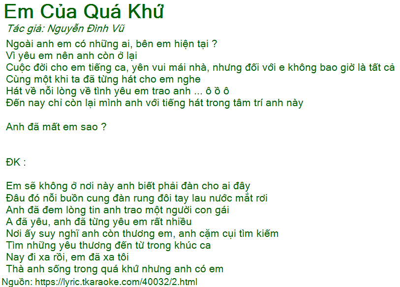Cùng Một Guitar Anh Đã Từng Hát Cho Em Nghe