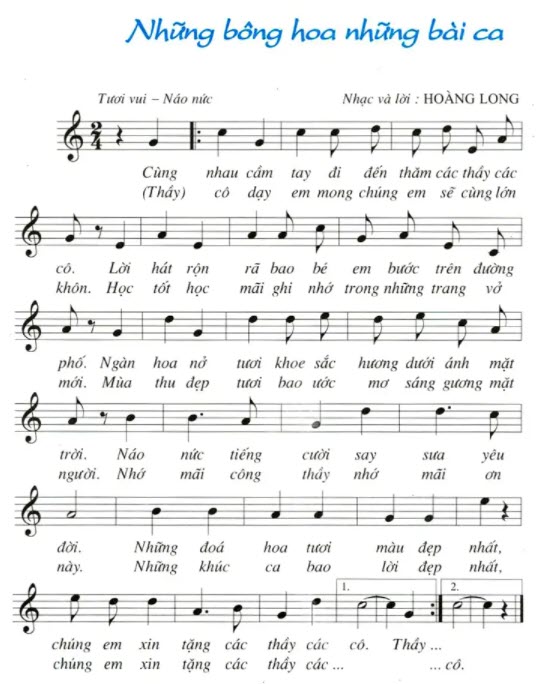 Cùng nhau cầm tay đi thăm các thầy các cô