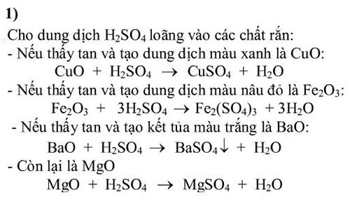 CuO + H2SO4 loãng: Phản ứng và sản phẩm Gallery 1