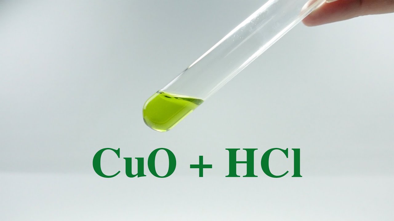 CuO + HCl có phản ứng không?