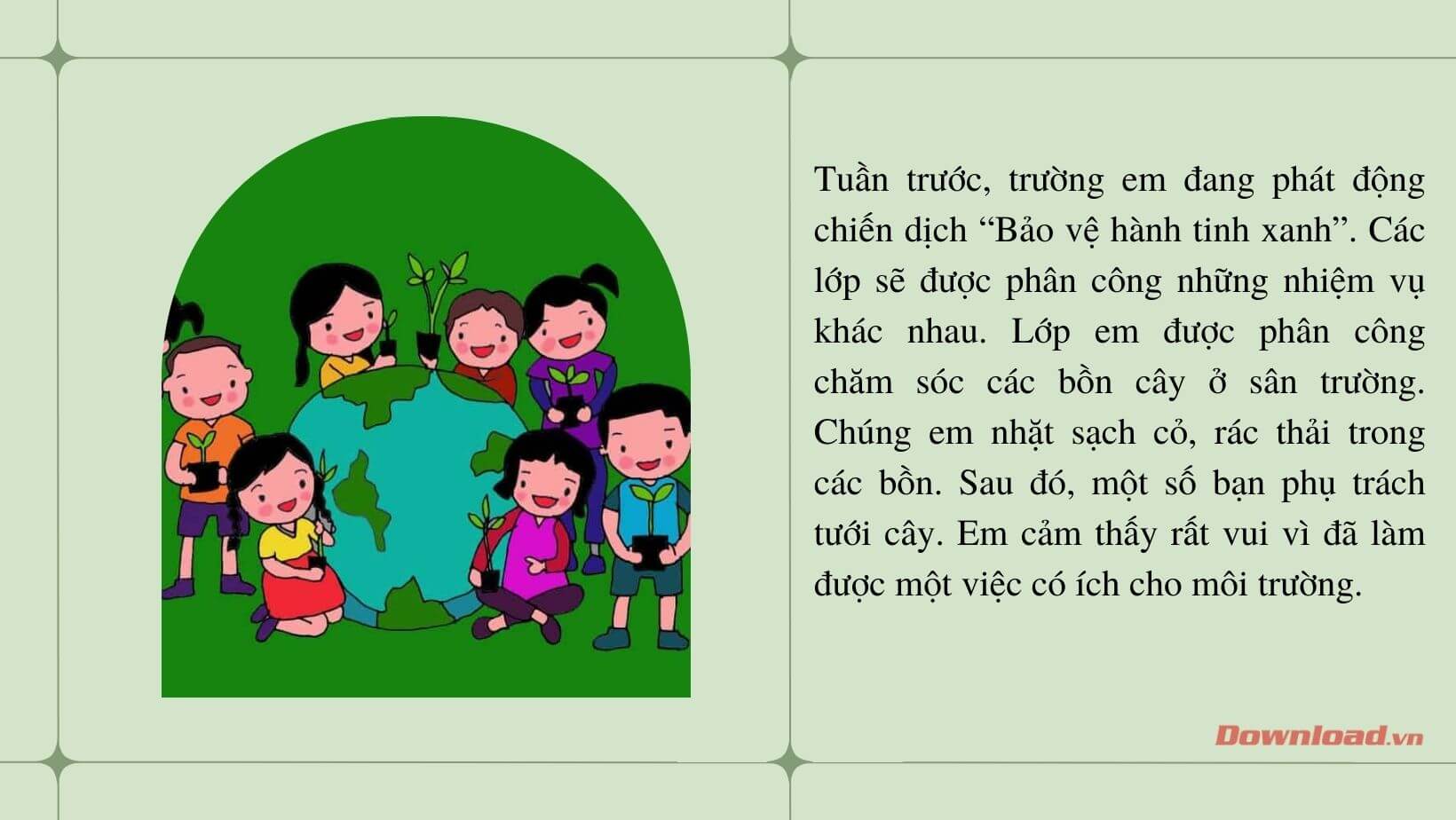 Việc làm góp phần bảo vệ môi trường em đã tham gia Gallery 1