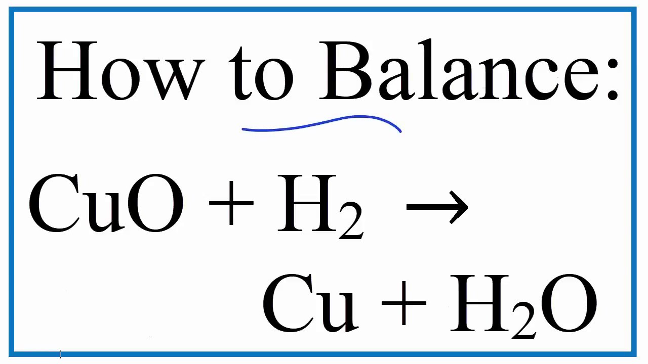 Phản ứng CuO + H2 = Cu + H2O là gì?