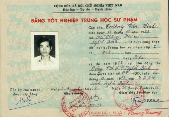 Mẫu bằng tốt nghiệp THPT năm 1992 Gallery 1