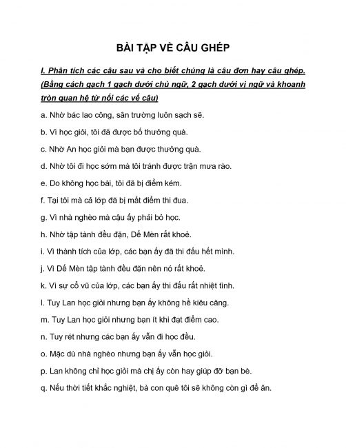 Thế nào là câu ghép lớp 5? Gallery 1