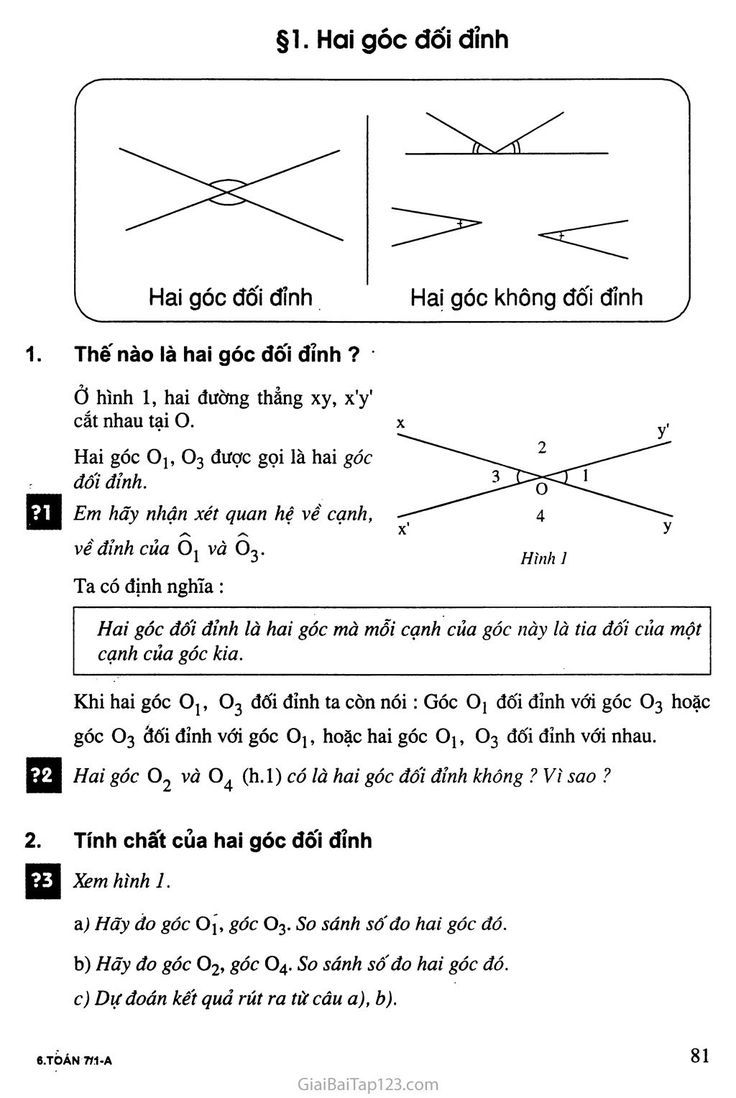 Hai Góc Đối Đỉnh Là Gì? Gallery 1