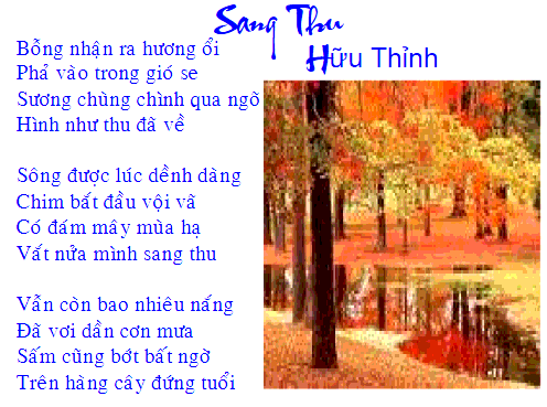 Phương thức biểu đạt sang thu Gallery 1