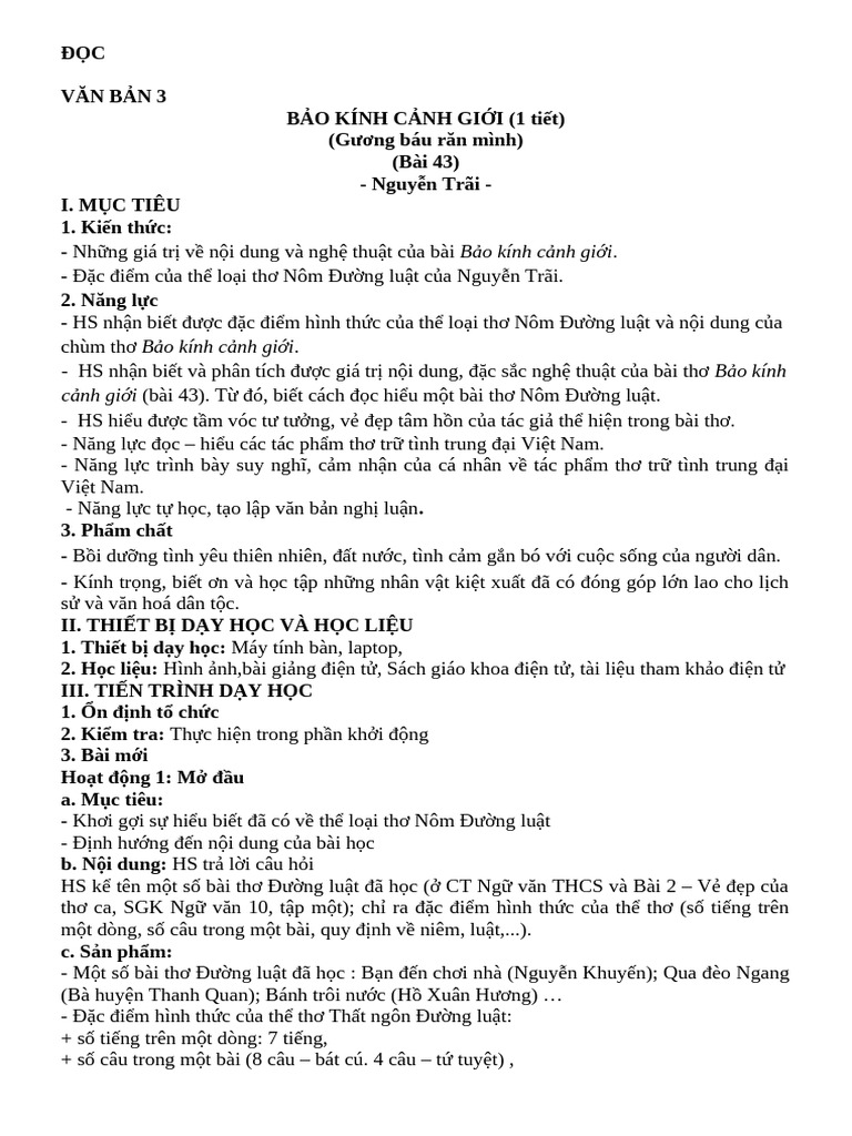 Bảo Kính Cảnh Giới Thể Thơ Gì? Gallery 1